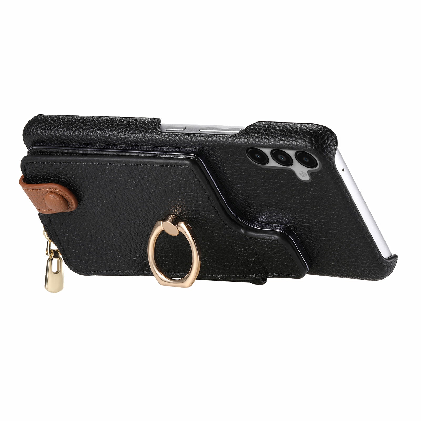Y3 for Samsung Galaxy A14 5G / 4G Case Kickstand Leather+TPU Shockproof Phone Cover Y3 for Samsung Galaxy A14 5G / 4G Case Kickstand Leather+TPU Shockproof Phone Cover